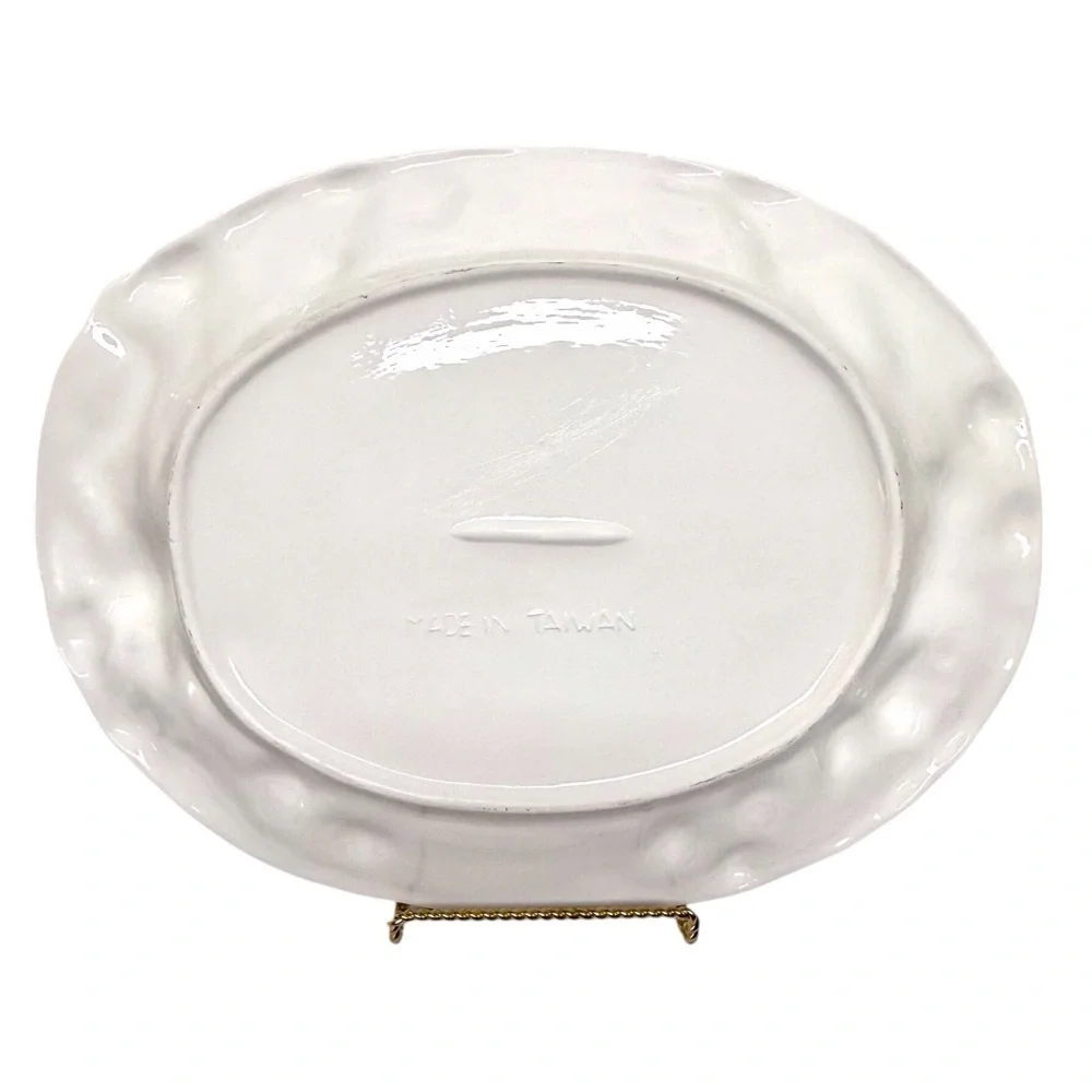 Dalton Int. Limited-Festive Angels Hand Crafted Platter Ceramic Platter